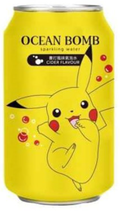 Pokemon YHB Ocean Bomb Pikachu Cider Flavour Soda