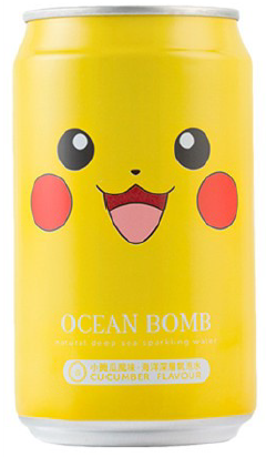 Pokemon YHB Ocean Bomb Pikachu Cucumber Flavour Soda
