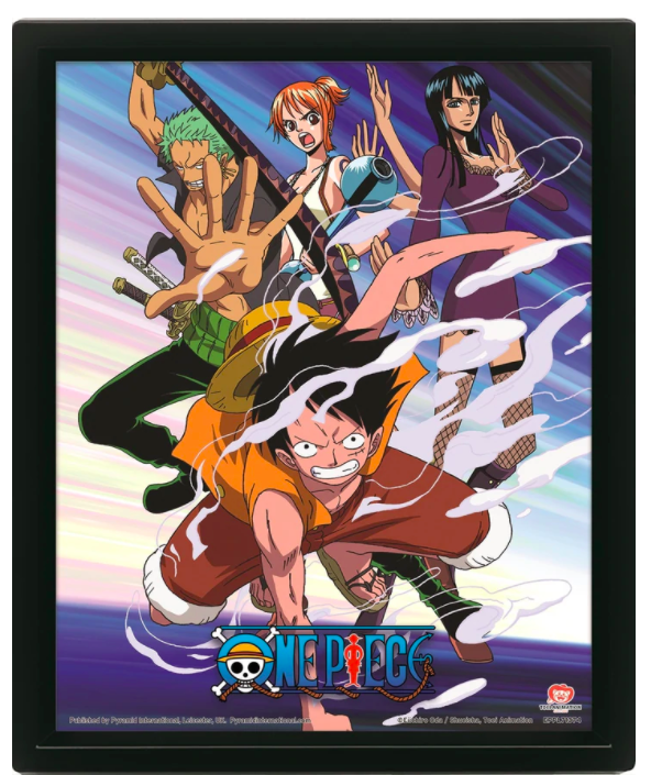 One Piece - Straw Hat Pirates Assault 3D Lenticular Poster