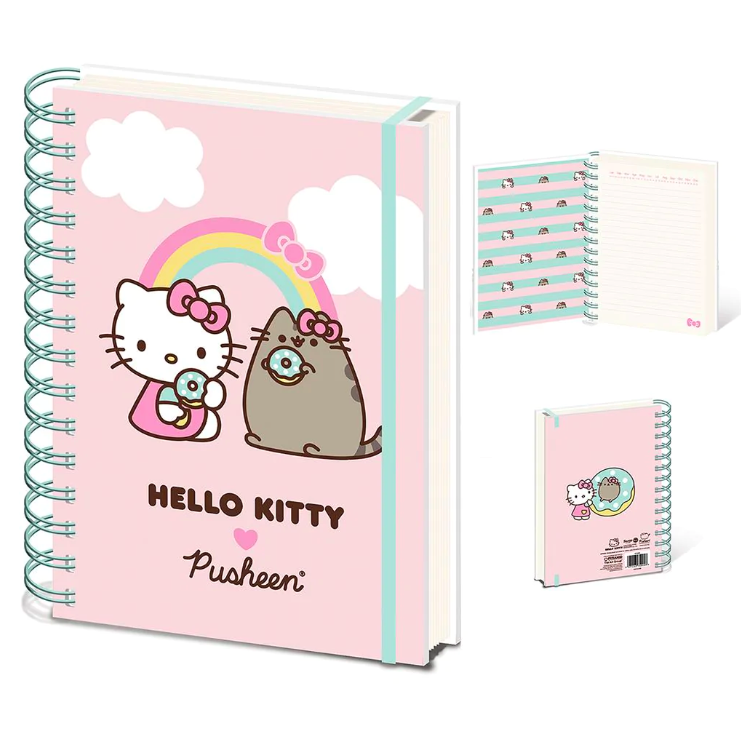 Pusheen x Hello Kitty (Treat Time) A5 Notebook