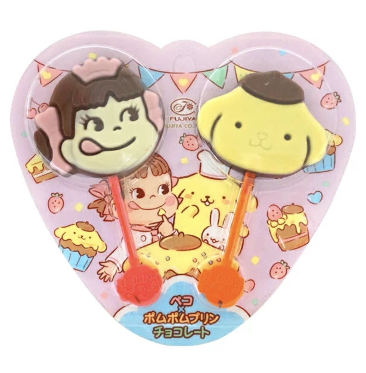 FUJIYA Peko x Pomupomupurin Chocolate 2 sticks 22g