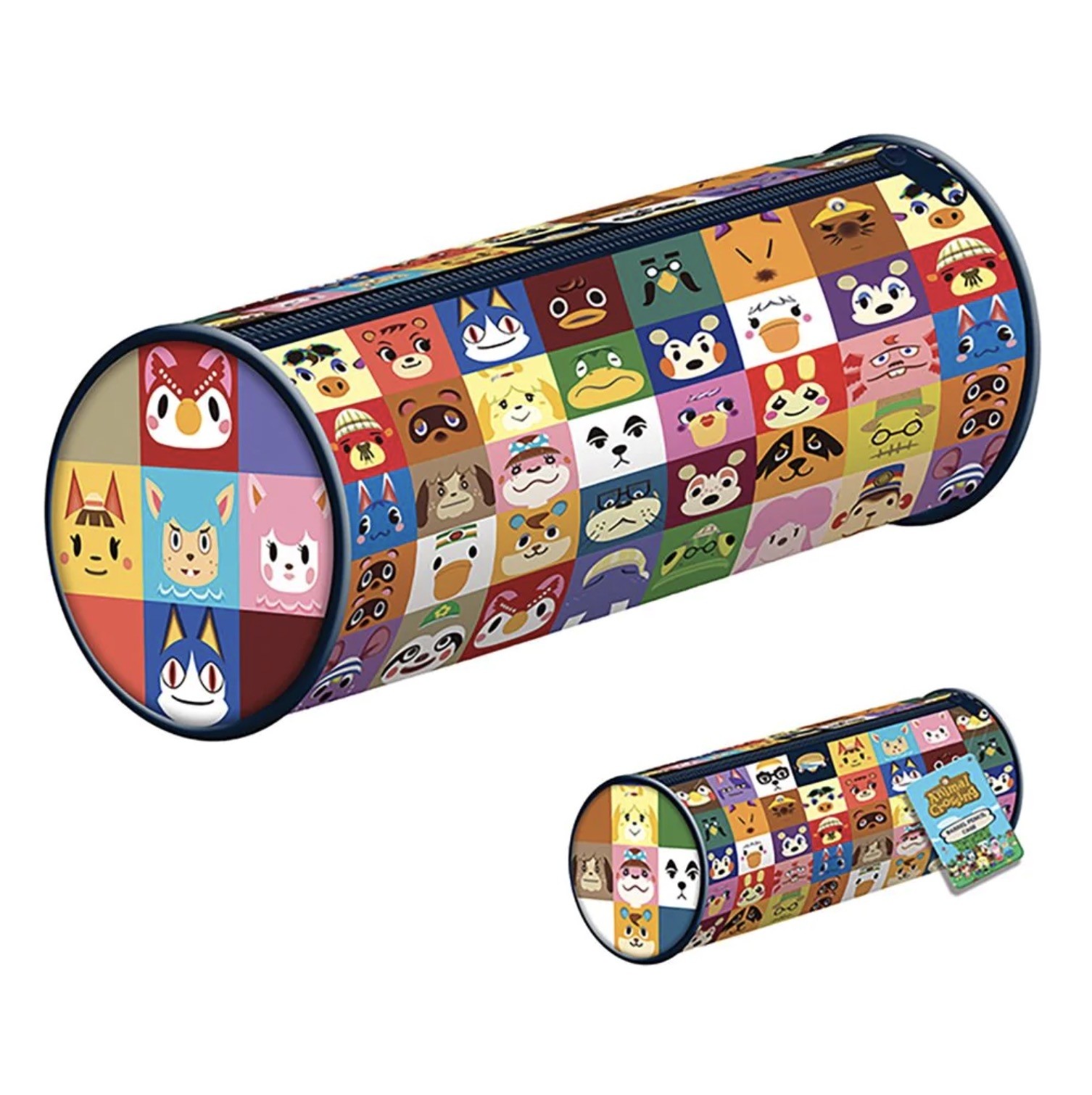 Animal Crossing Barrel Pencil Case (Villager Squares)