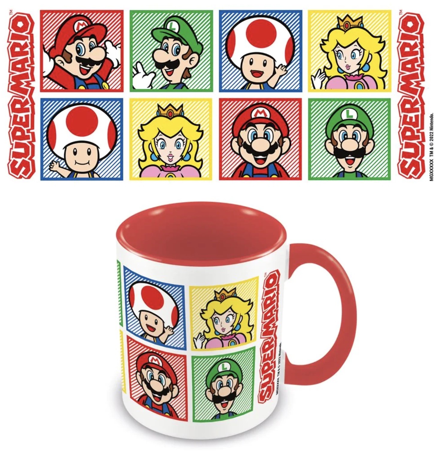 Nintendo - Mug - Super Mario Red Coloured Inner