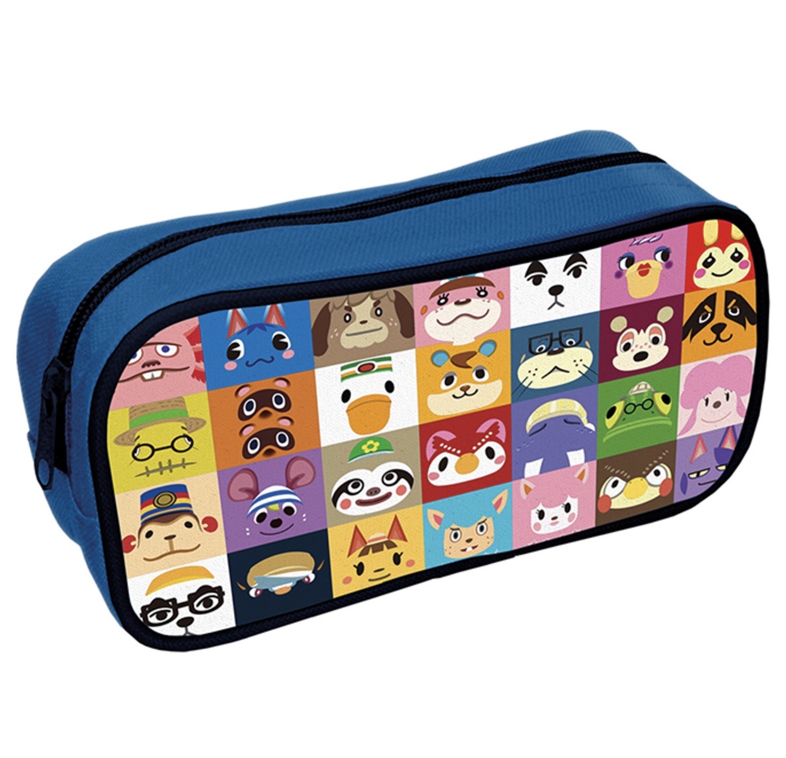 Animal Crossing Rectanglar Pencil Case (Villager Squares)