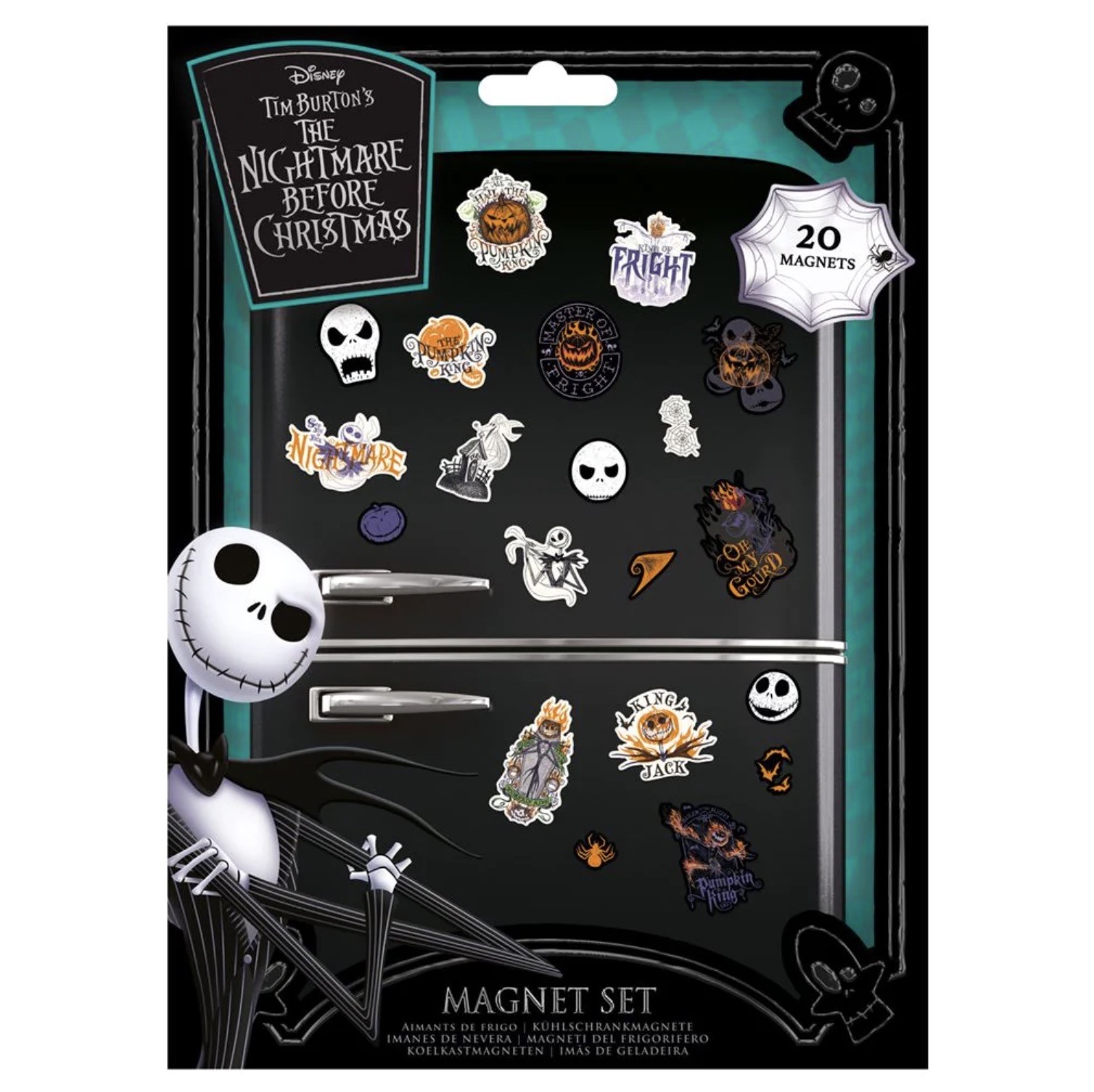 The Nightmare Before Christmas -Colourful Shadows Magnet Set