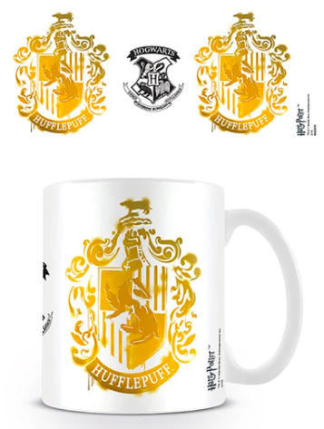 Harry Potter - Mug 315 ml - Hufflepuff Stencil Crest