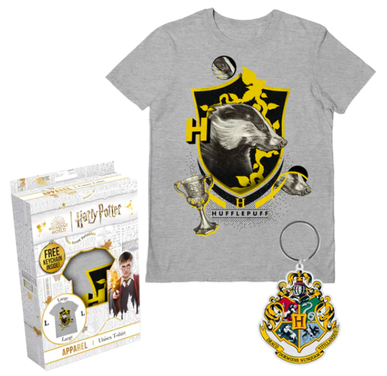 Harry Potter - T-Shirt Gift Set (T-Shirt + Keychain) - "Hufflepuff" 1