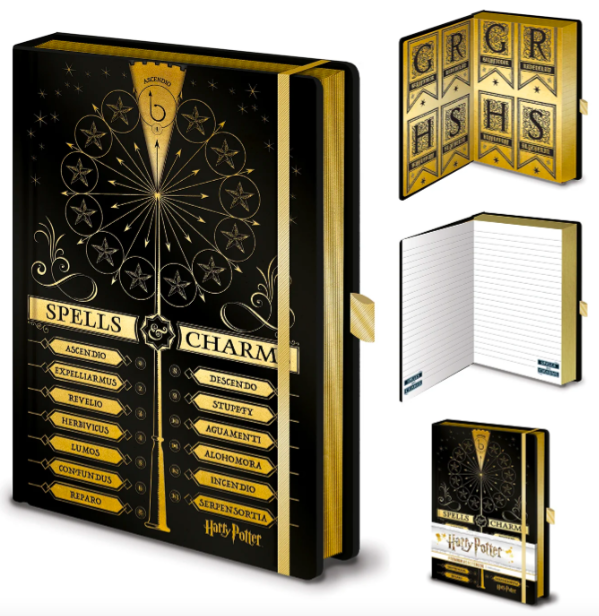 Harry Potter - Premium A5 Notebook - Spells and Charms