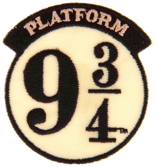 Harry Potter - Iron-On Patch - 9 & 3 Quarters 1
