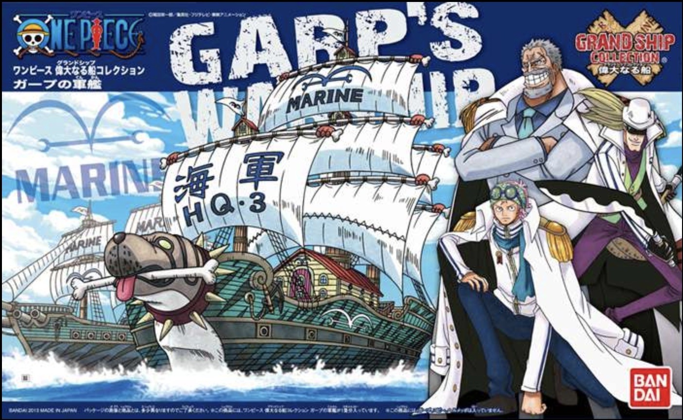 HG ONE PIECE GRAND SHIP COLLECTION GARP'S WARSHIP - PLASTIC MODEL KIT