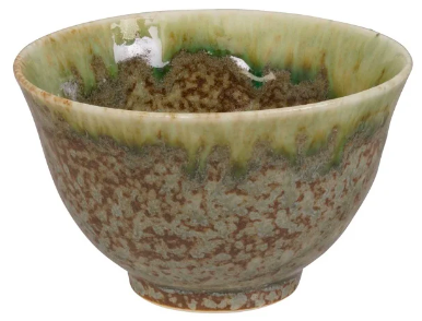Handmade Tea Cup Sencha Green/Green 9x5.4cm 170ml