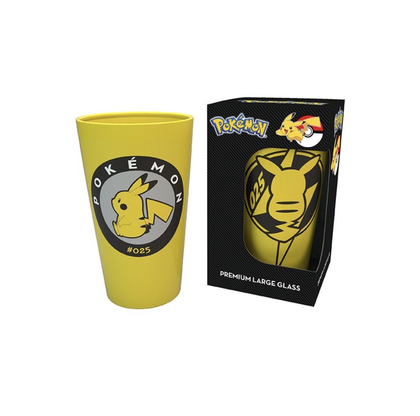 Pokémon - Large Glass - 400ml - Pikachu