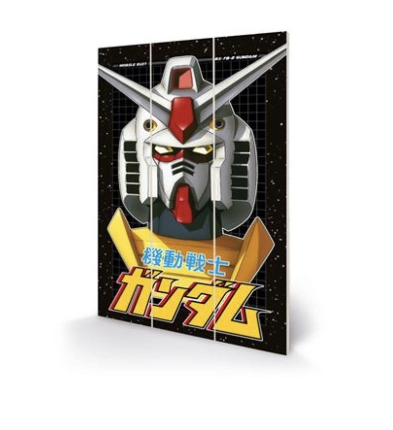 Gundam - Wood Panel Print - Spasce Quadrants