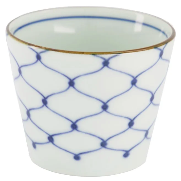 Tea Cup Straight Blue and White Japan Amime 8.3x6.5cm 180ml