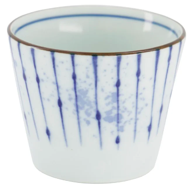 Tea Cup Straight Blue and White Japan Fukizumi 8.3x6.5cm 180ml