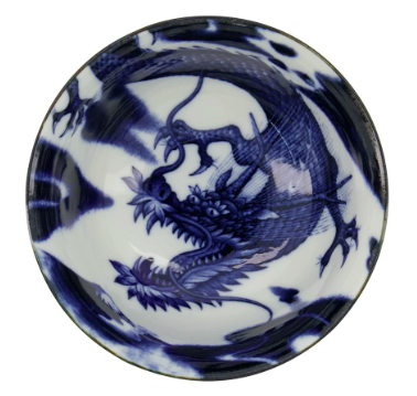 Japonism Dragon Small Tayo Bowl Blue 12.7x6.8cm 350ml