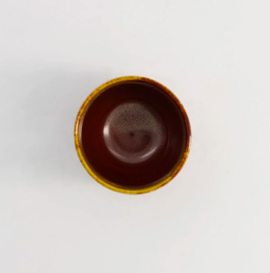 Tea Cup Yunomi Nuri wake -Tetsuaka 7x8.4cm 200ml 