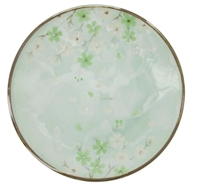 Green Cosmos Plate 26x3.4cm
