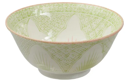 Lily Flower Tayo Bowl Green 14.8x6.8cm 550ml