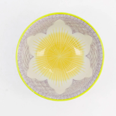 Lily Flower Tayo Bowl Purple 14.8x6.8cm 550ml