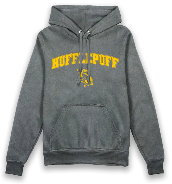 Harry Potter Hufflepuff Vintage Style Adults Hoodie Small