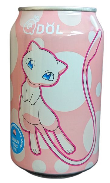 Pokémon Qdol Mew Peach Flavour Sparkling Water