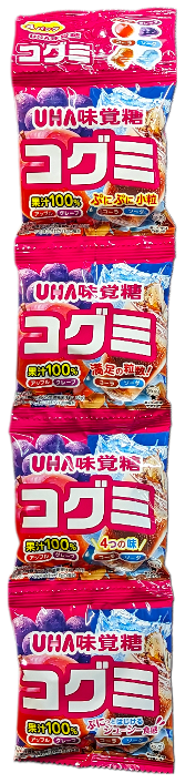 UHA MIKAKUTO Kogumi Chewy Candy Mixed Flavoured 4packs 90g