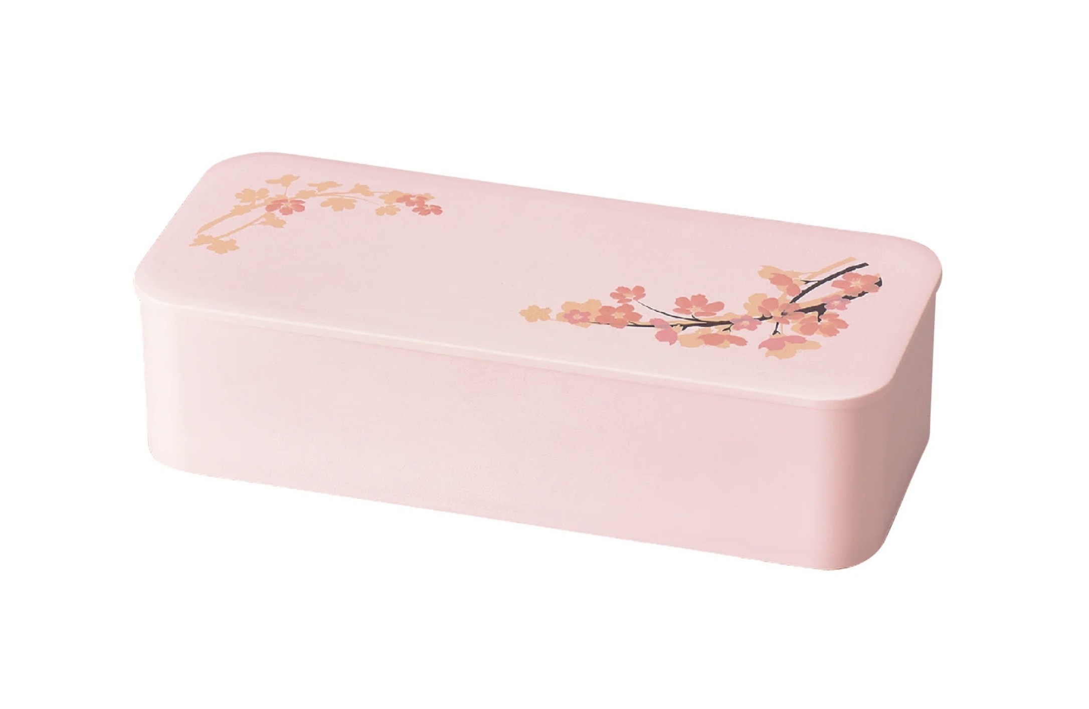 Hakoya Sakura One-tier Slim Bento Box (550mL) Pink