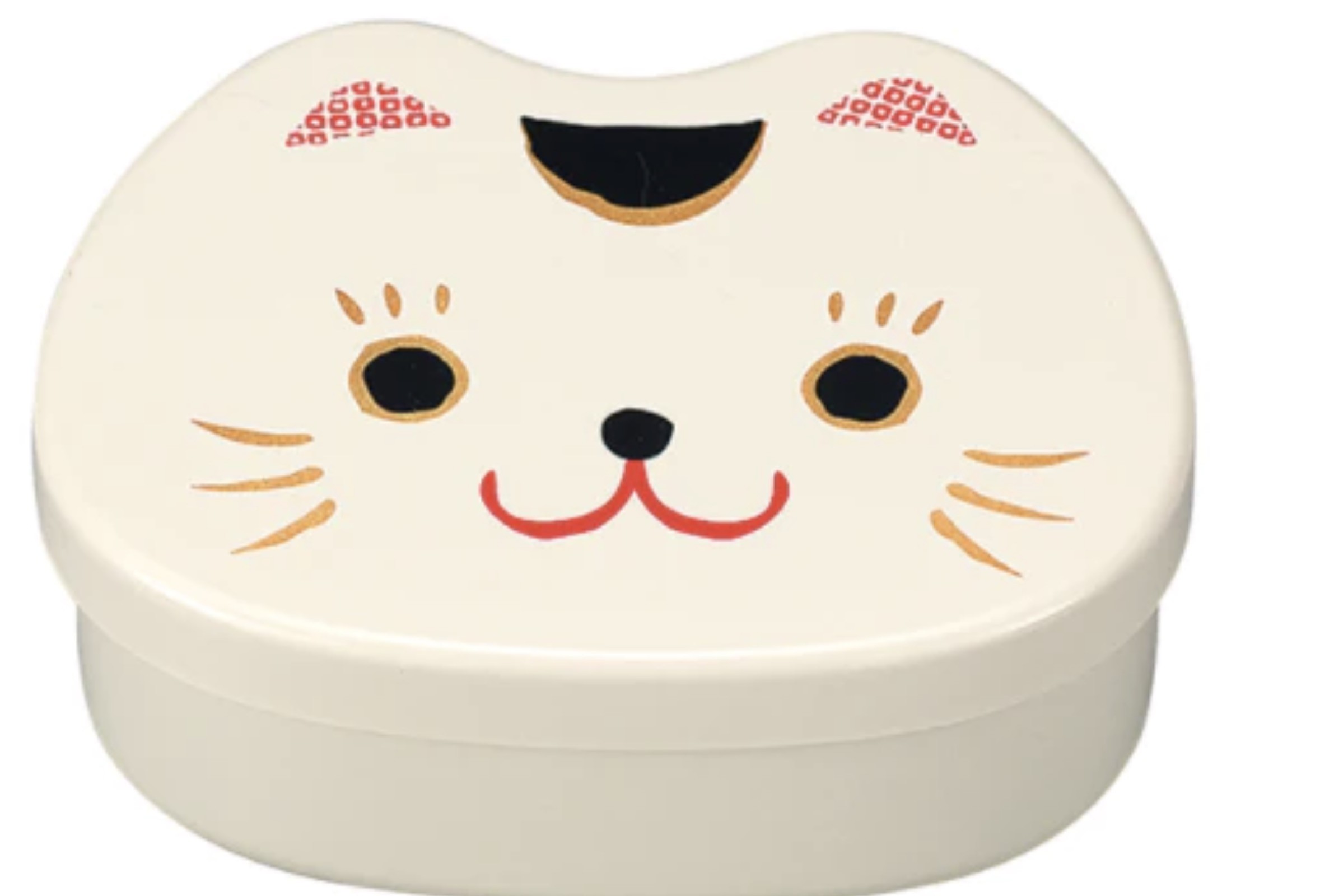 Hakoya Kao Neko Bento White