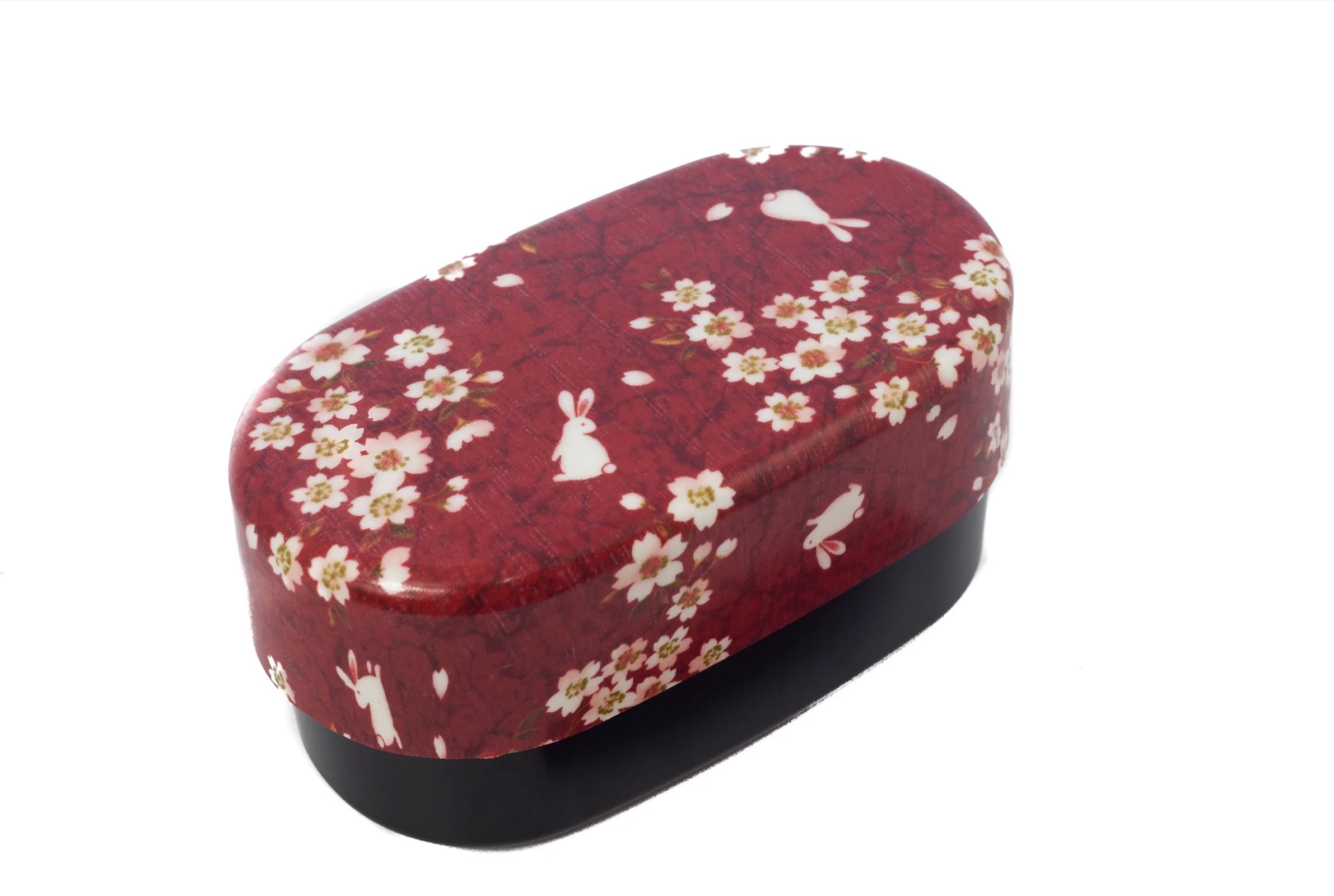Hakoya Sakura Rabbit Oval Bento Box 830ml Red