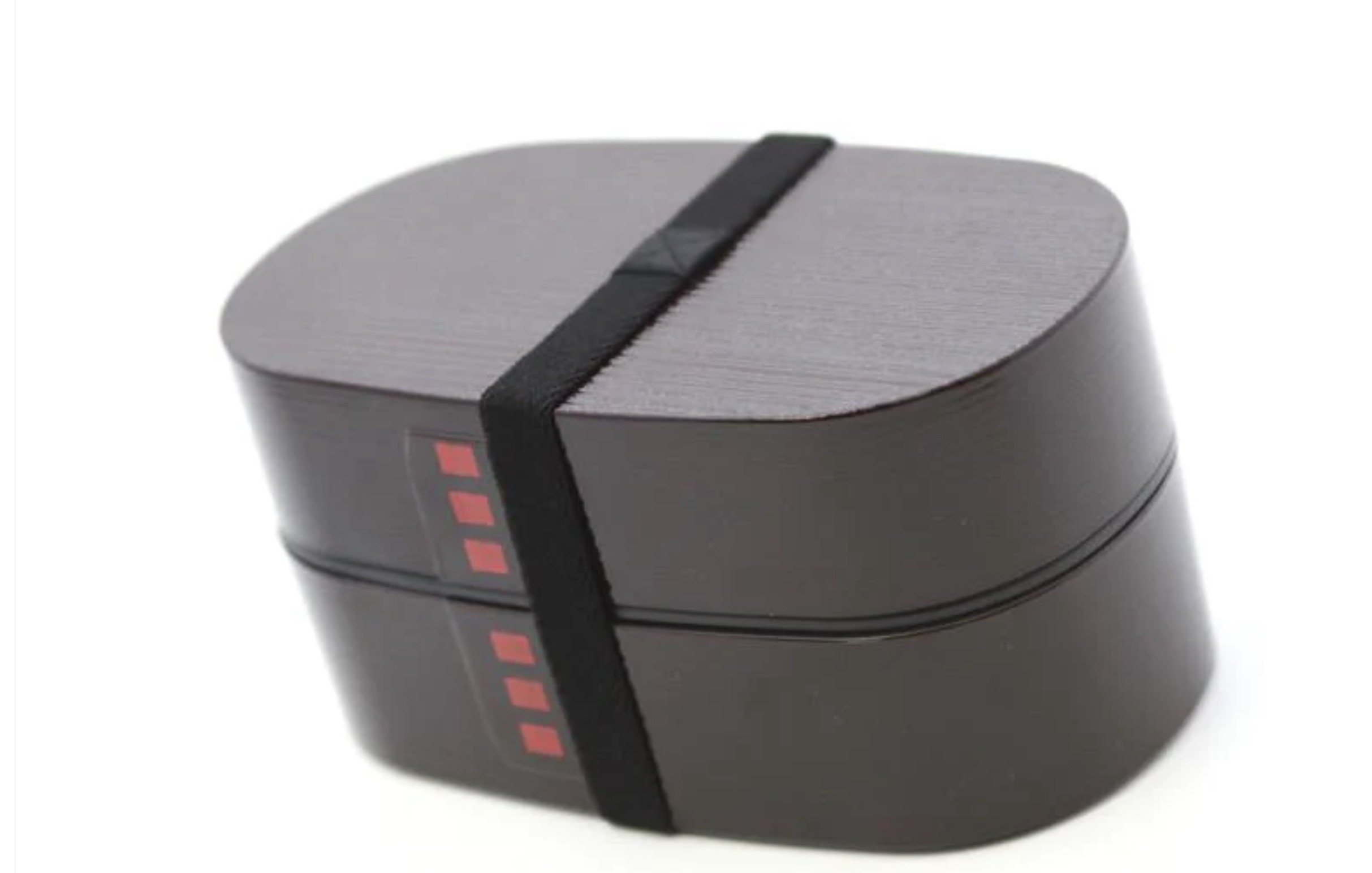 Hakoya Nuri Wappa Wood Tone Bento Box 900ml Dark Wood