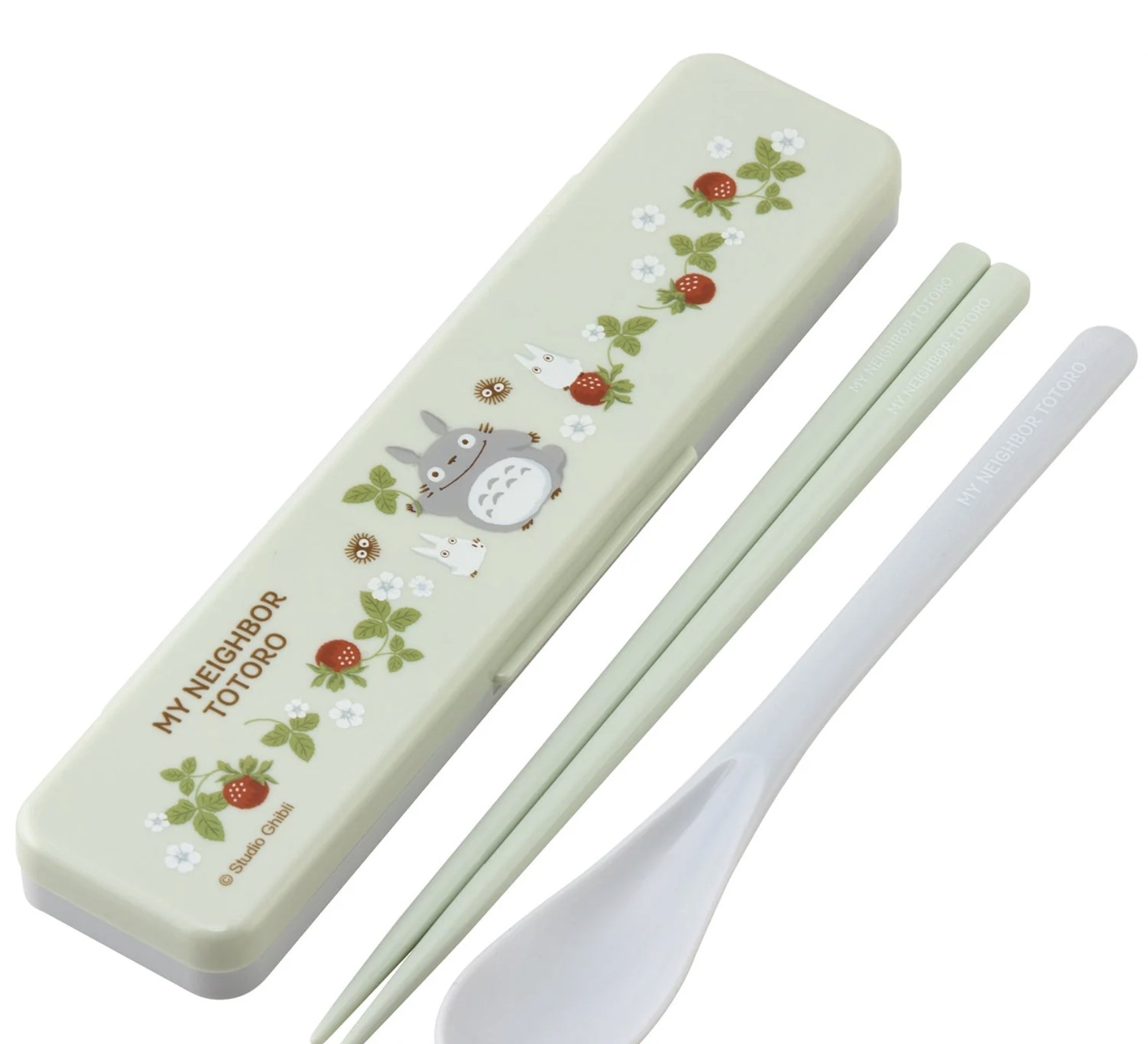 Skater My Neighbor Totoro Chopsticks & Spoon Set | Totoro Rasberry