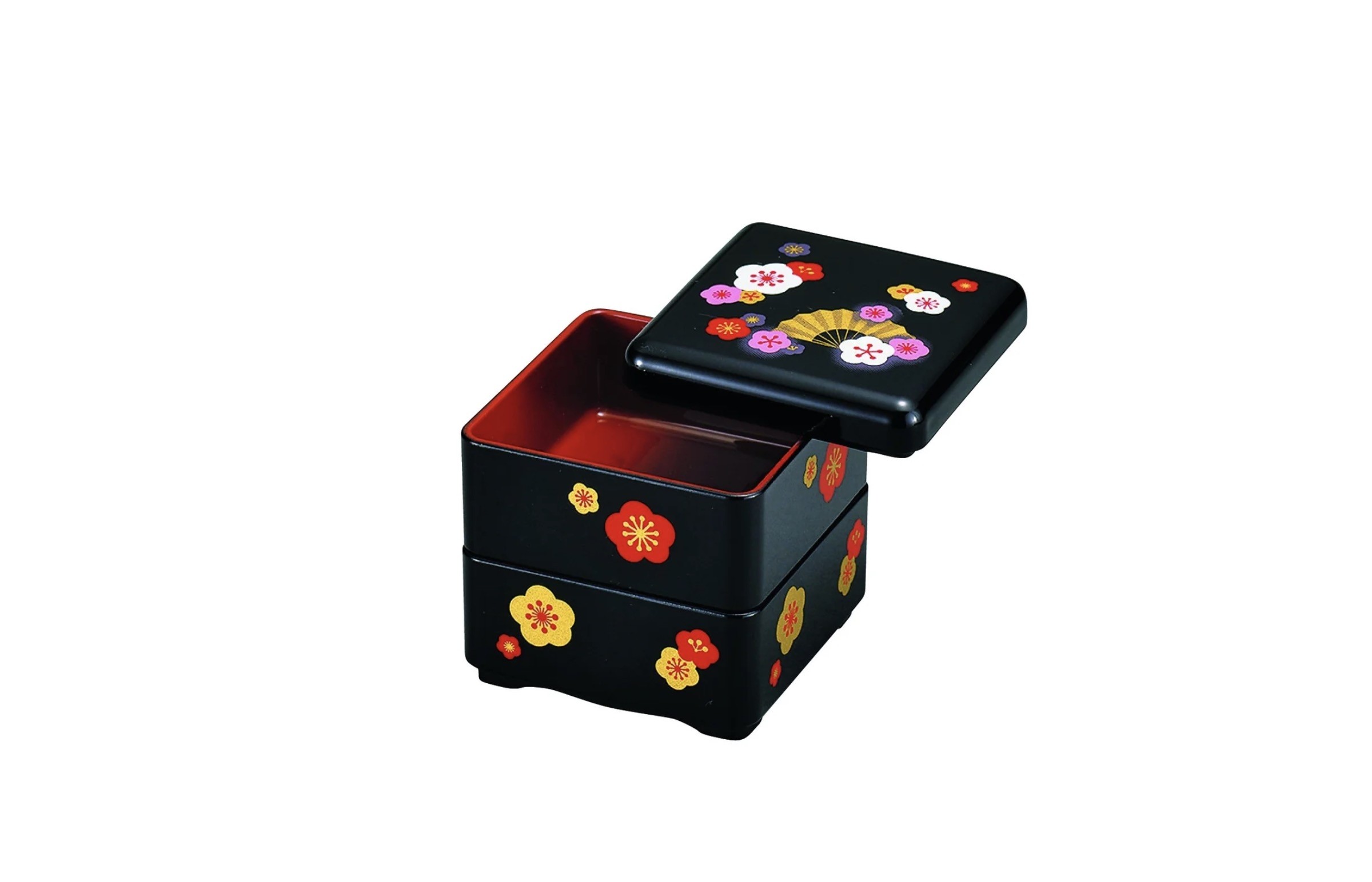 Hakoya Sensu Sakura Square Spice Box | Black