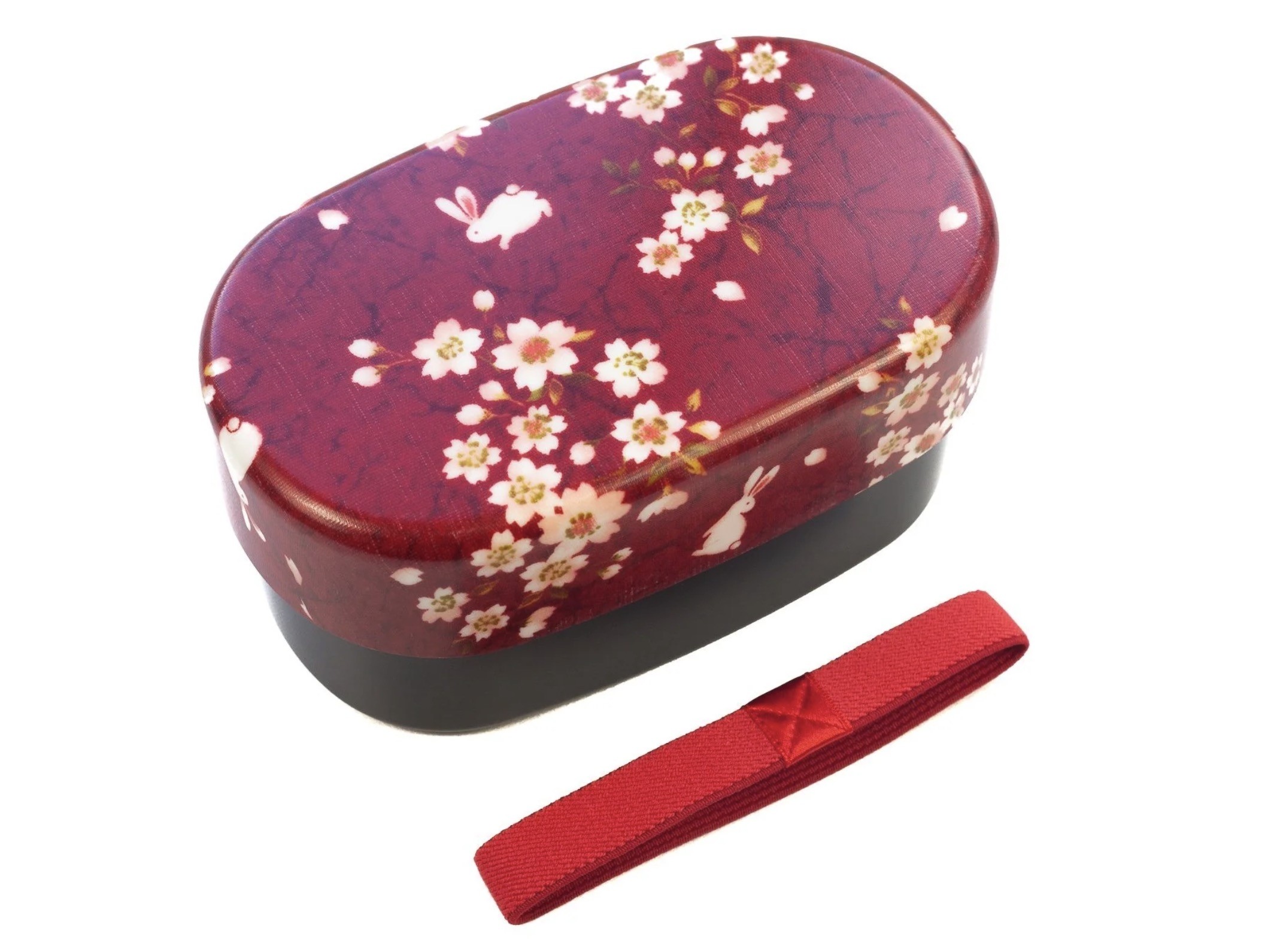 Hakoya Sakura Usagi Bento Box Rond | Red