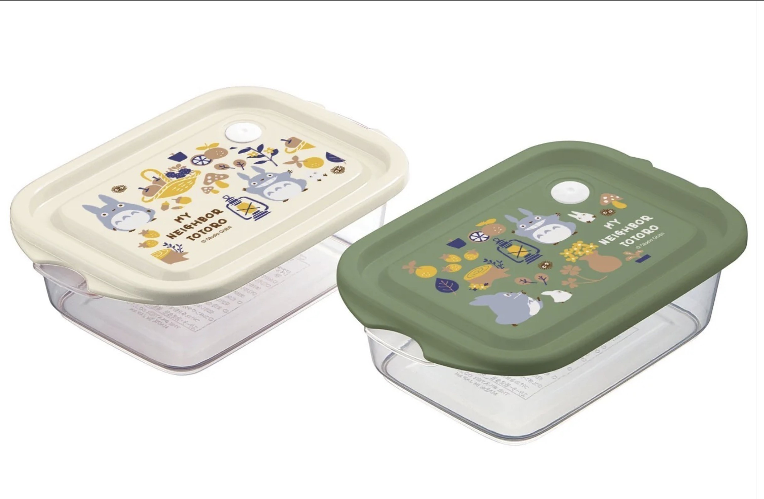 Skater Totoro Food Container 2P Set | Harvest