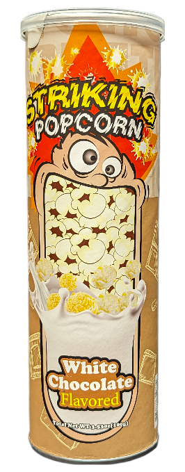 Striking Popcorn White Chocolate With Popping Candy 100g