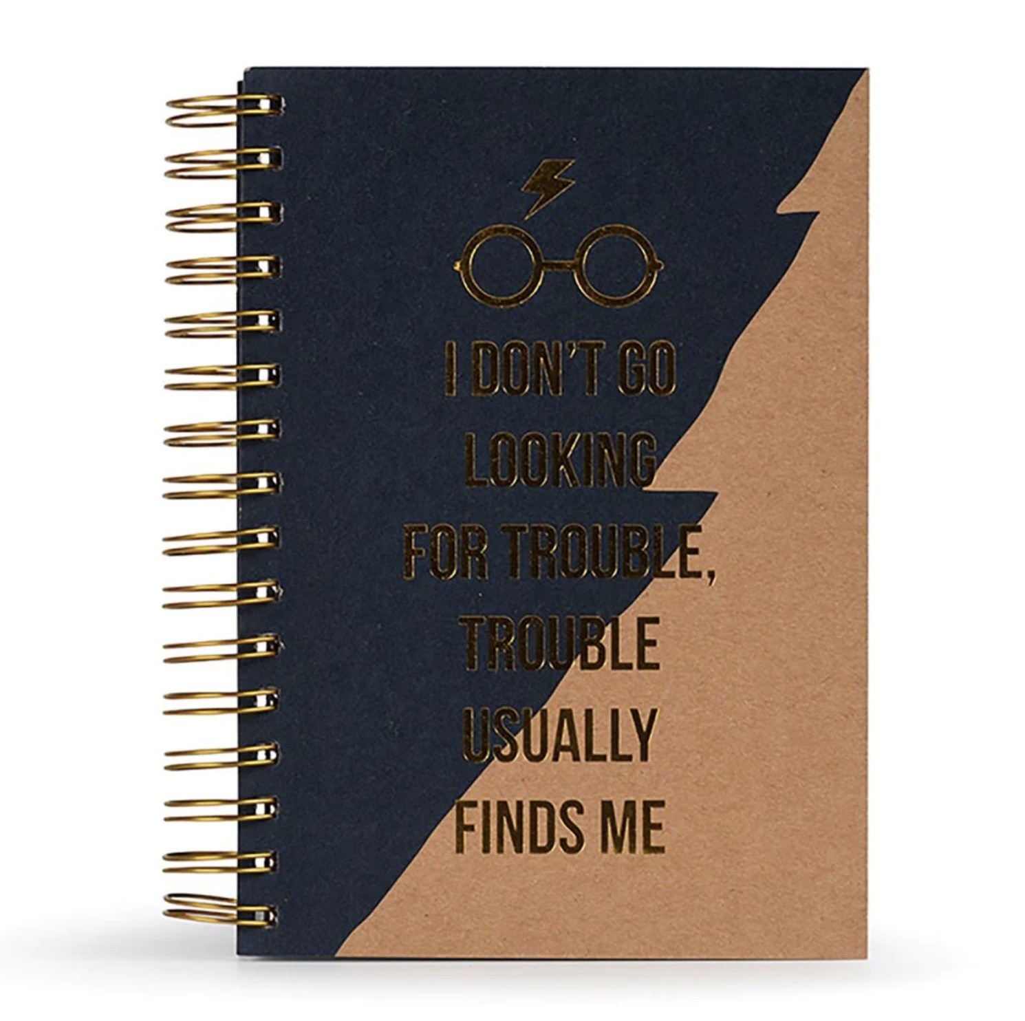 Harry Potter - A5 Wiro Notebook - Trouble Usually Finds Me
