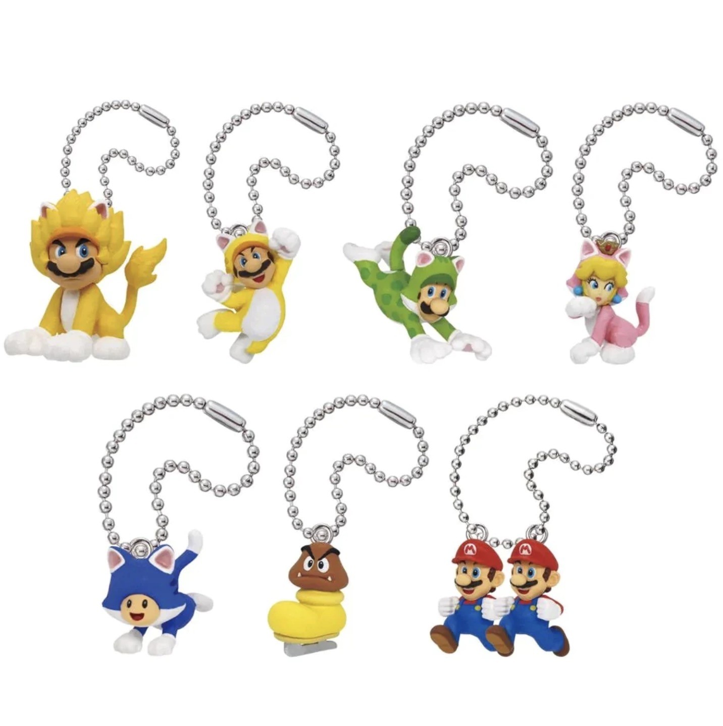 Super Mario 3D World Keychains