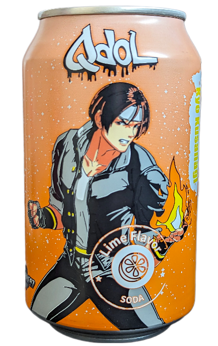 The King of Fighters '97 Qdol Kyo Kusanagi Lime Flavour Sparkling Water