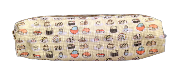 San-X Sumikkogurashi Pencil Pouch Sushi Party Yellow/Blue
