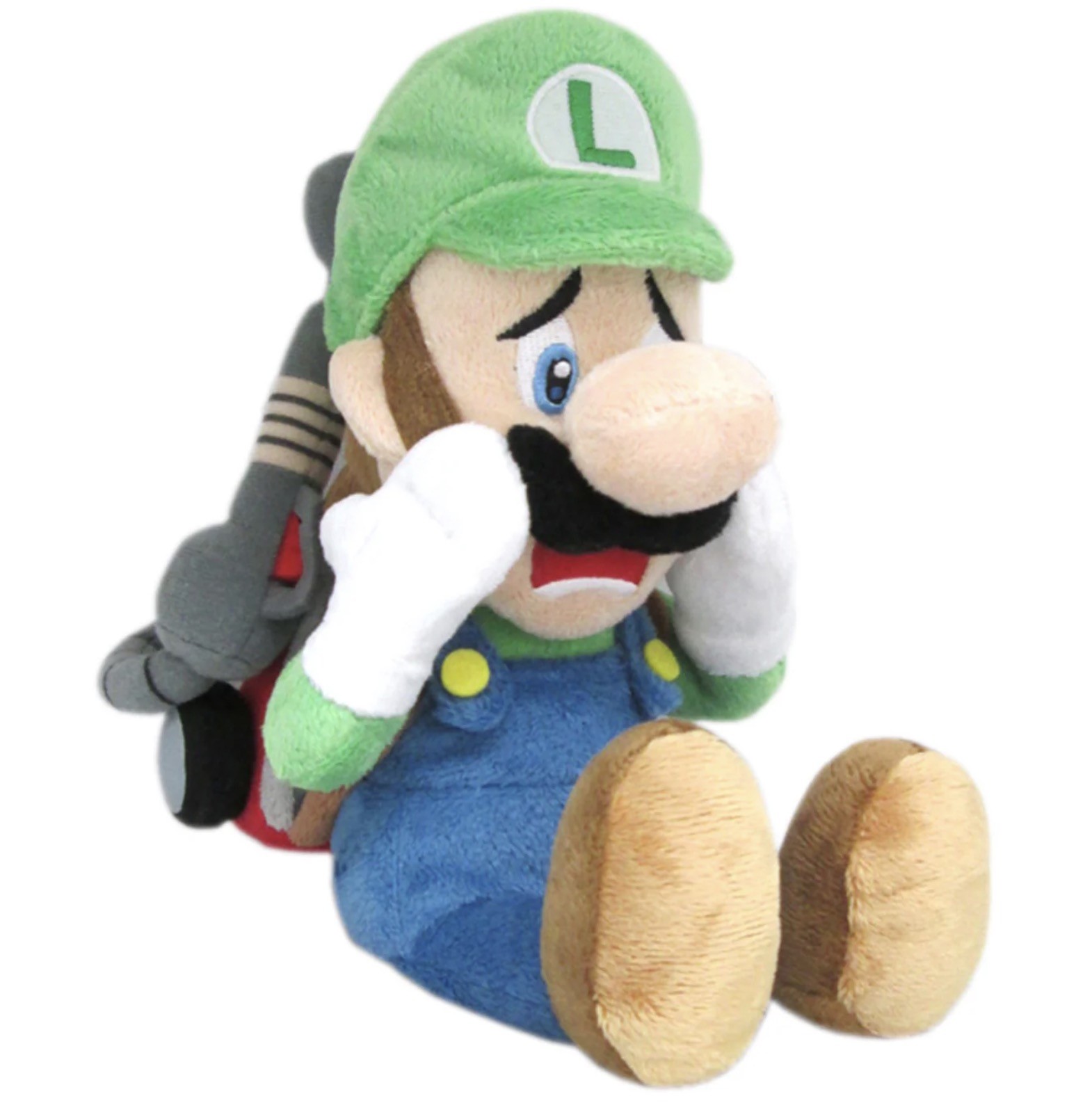 Super Mario: Luigi's Mansion - Scared Luigi w/ Strobulb Plush 10"