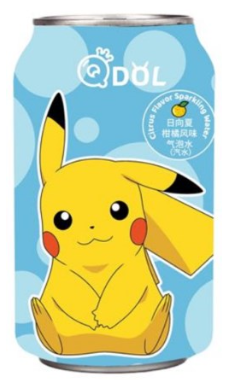 Pokémon Qdol Pikachu Citrus Flavour Sparkling Water