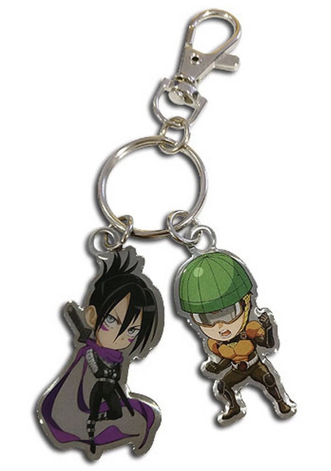 One Punch Man - Sd Sonic & Mumen Rider - Metal Keychain