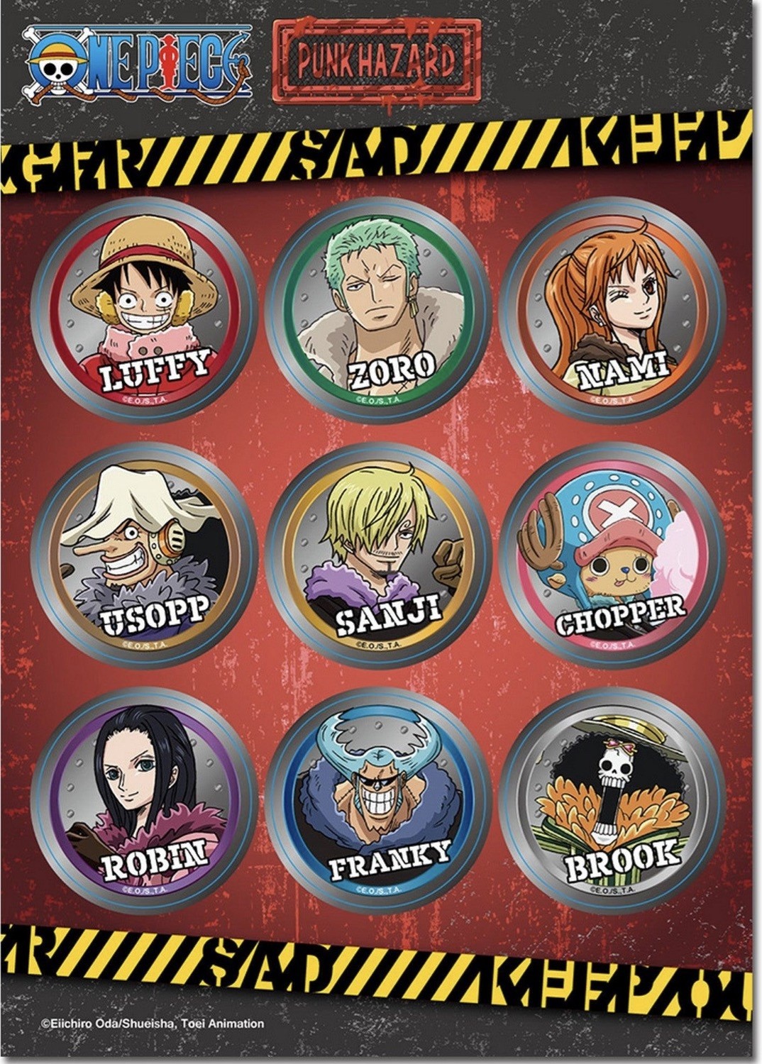 One Piece - Punk Hazard Group - Sticker Set