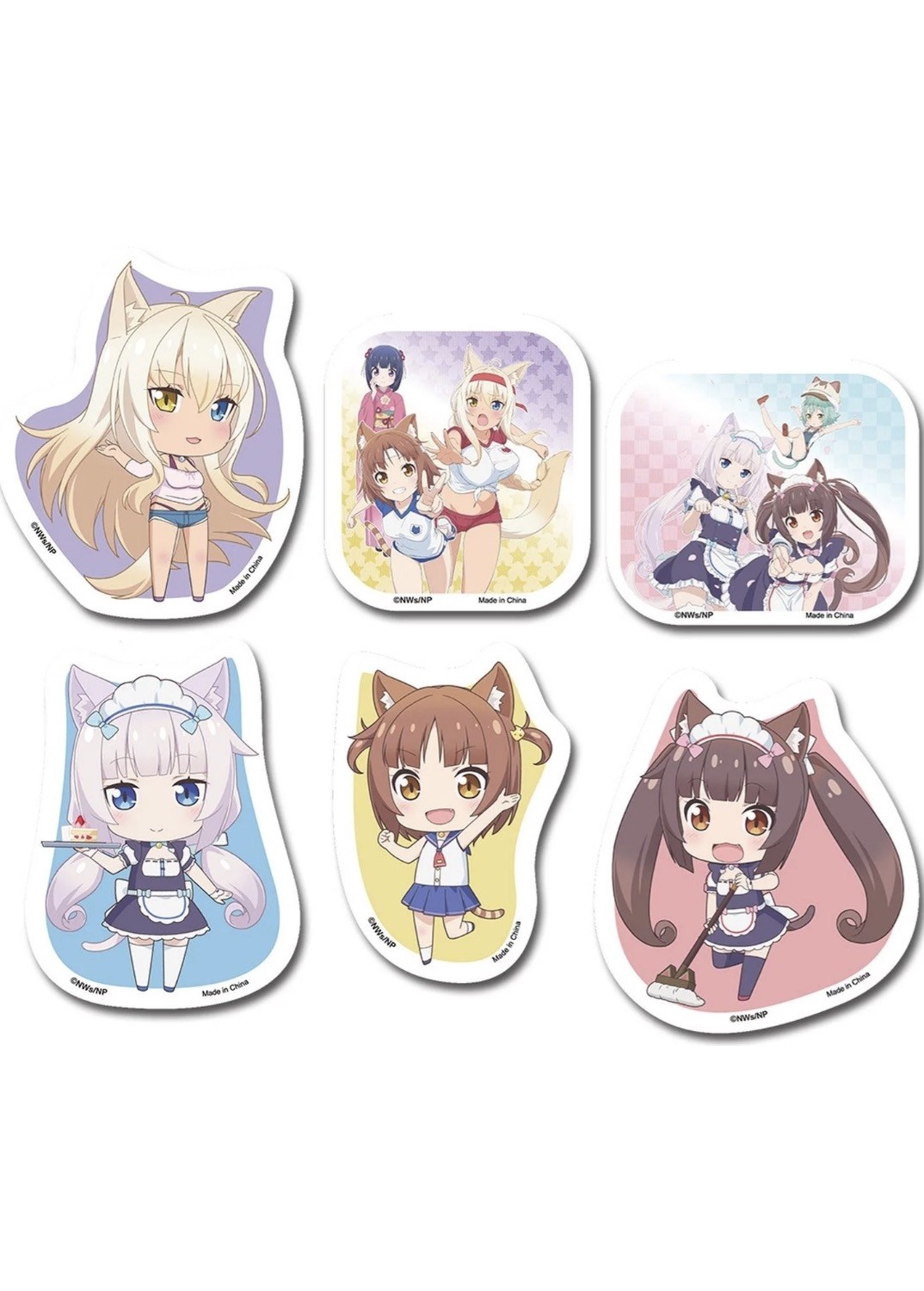 Nekopara - Group#1 Die-Cut - Sticker Set