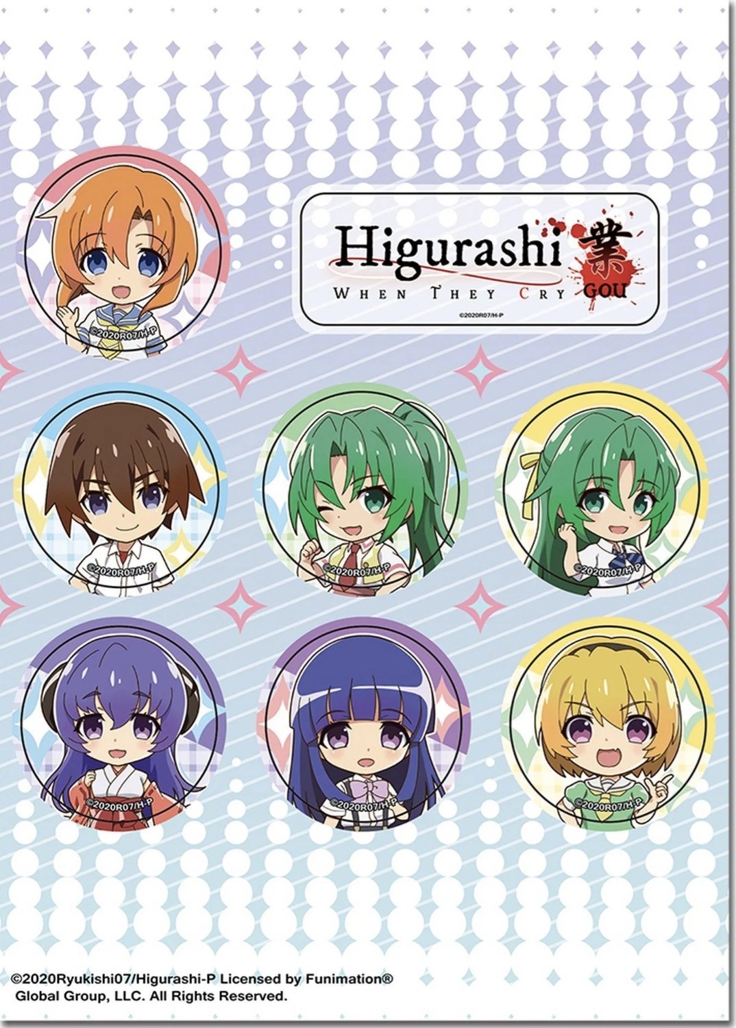 Higurashi When The Cry - Sd Group - Sticker Set