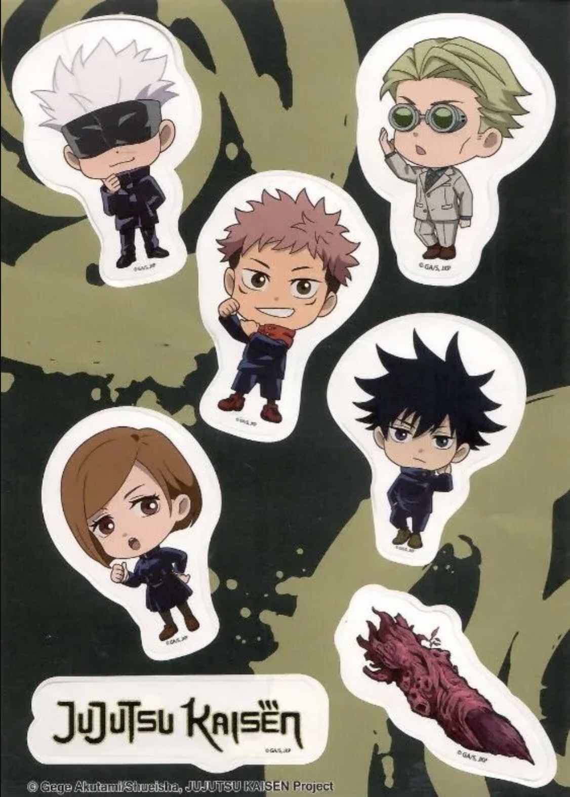 Jujutsu Kaisen - Die-Cut Groups-A - Sticker Set