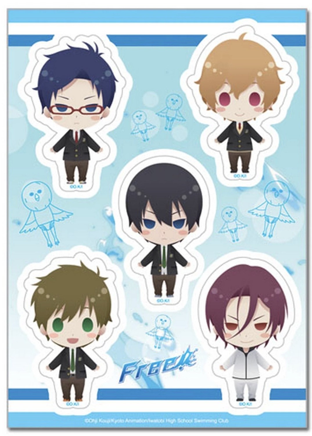 Free! - Group Sd Uniform - Sticker Set