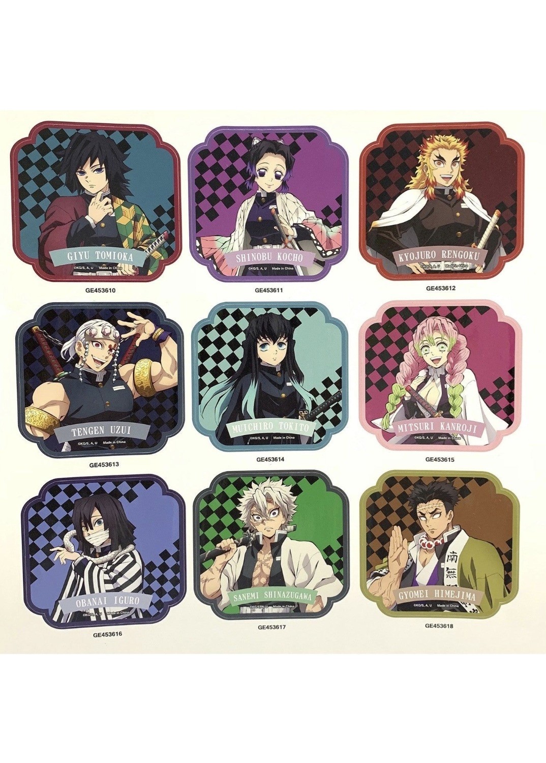 Demon Slayer: Kimetsu no Yaiba - Hashira #2 Die-Cut - Sticker Set