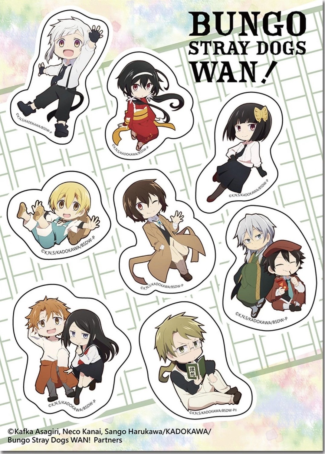 Bungo Stray Dogs - Wan- Group A - Sticker Set